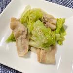 蒸し豚レタス